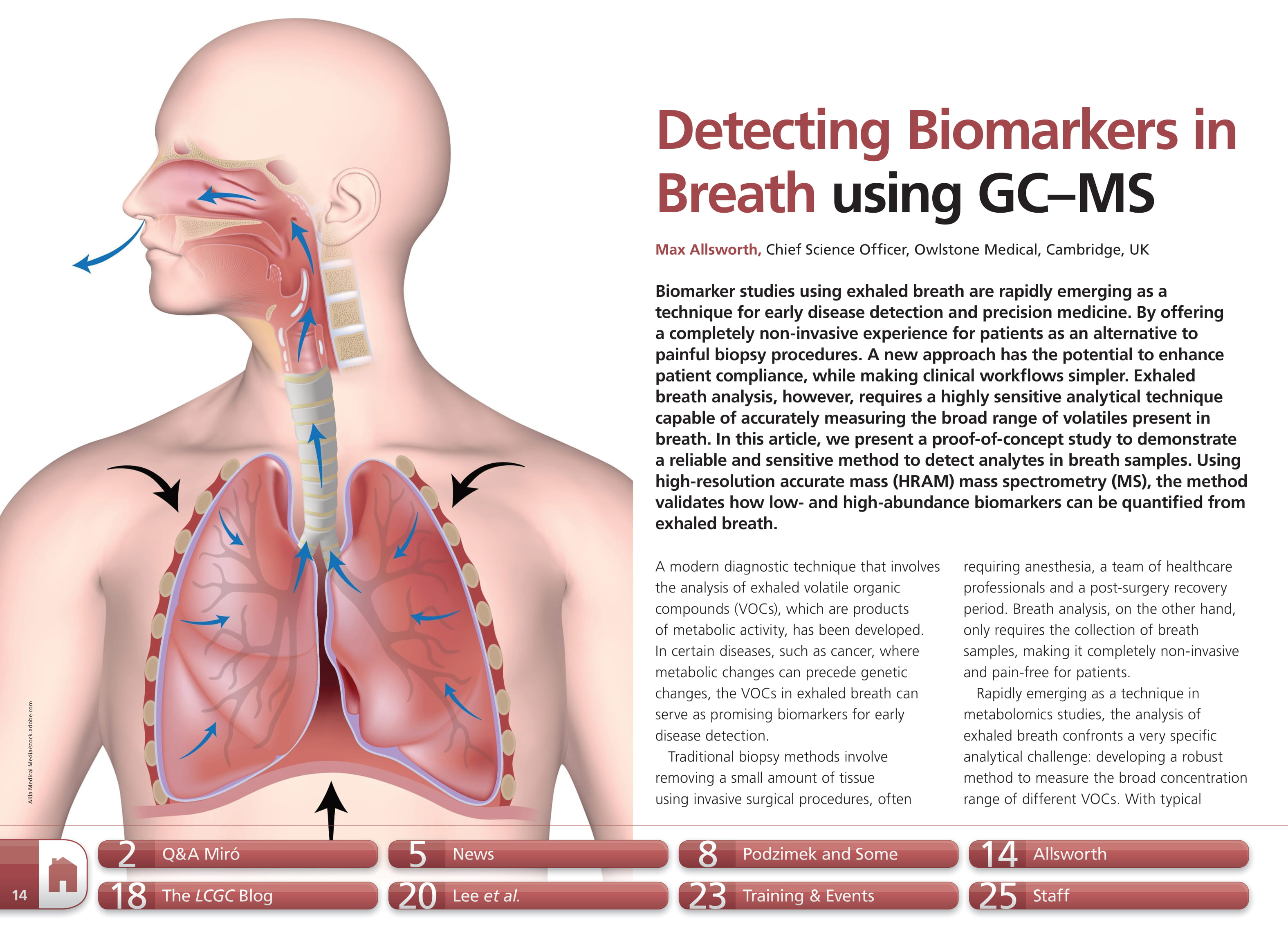 Detecting Biomarkers in Breath using GC–MS